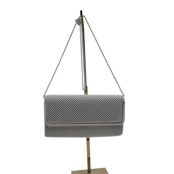 Ashley Moore WHITE MESH PURSE /‎ EVENING BAG Y2K
