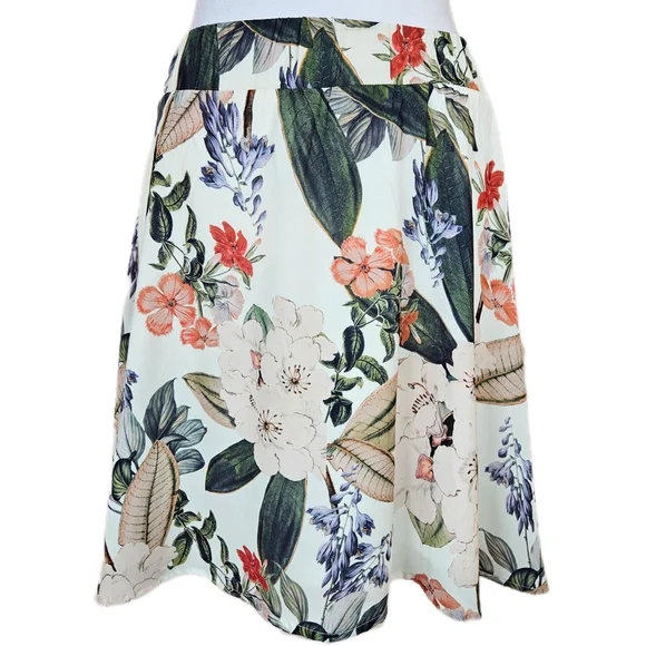 Show Me Your Mumu Floral A-Line Skirt Womens Medium Tropical Summer Retro Skater