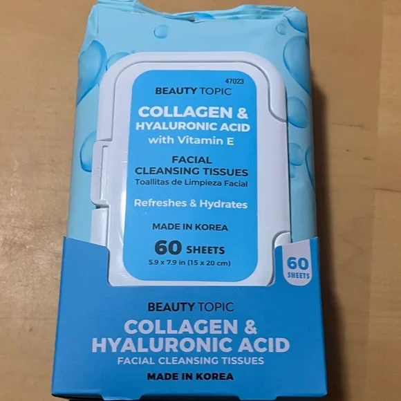 Facial Cleansing Tissues - Blue