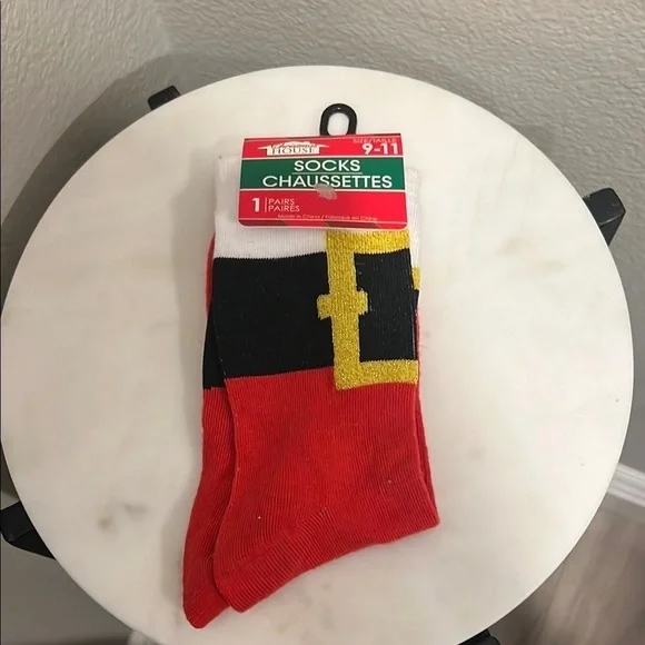 Disney Red and Black Hosiery Socks