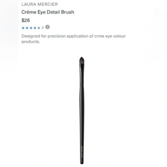 Laura Mercier Brush “Crème Eye Detail” Brush - NWT in box
