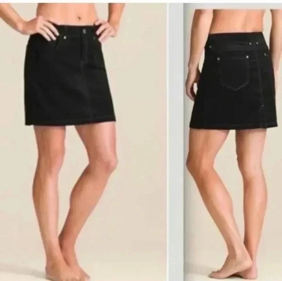 Athleta Roseville Flint Dark Grey Velvet Mini Skirt(8)
