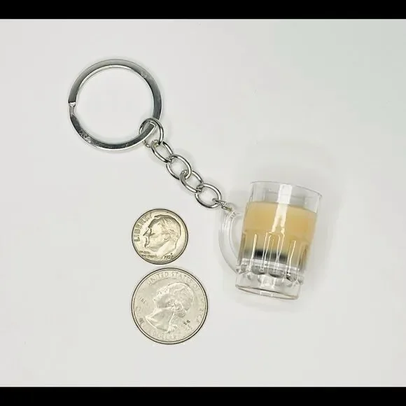 Bubble Tea with Boba Mug Keychain