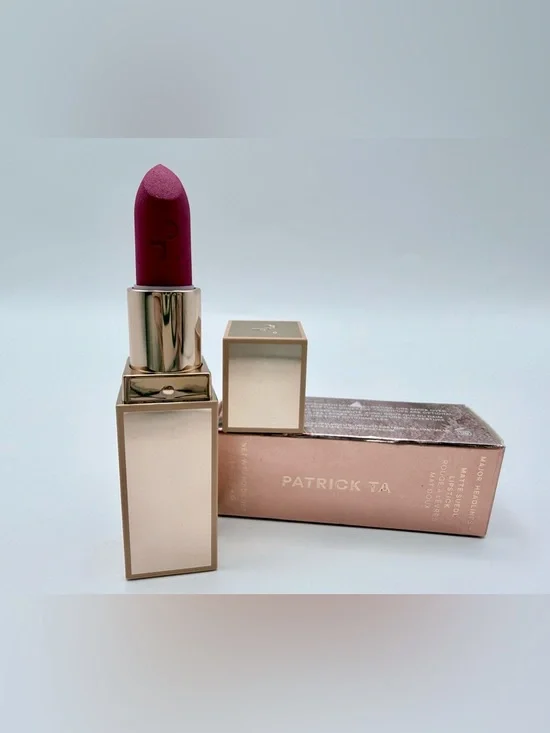 PATRICK TA Major Headlines Matte Suede Lipstick in shade: 
