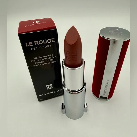 NEW Givenchy Le Rouge Deep Velvet Lipstick in: 15 DEEP VELVET