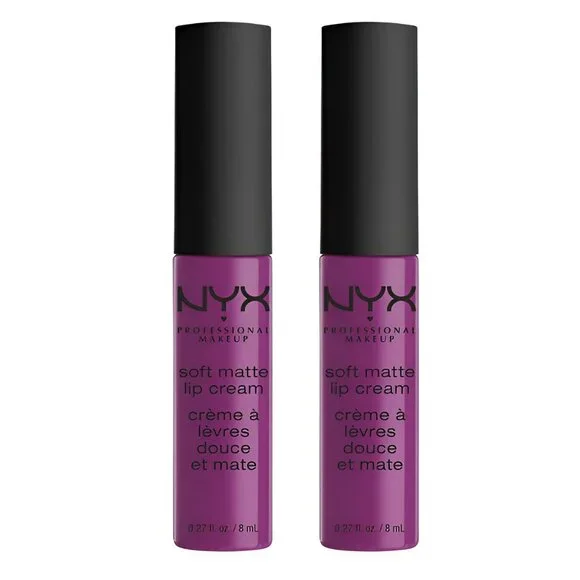 TWO NWT NYX Violet Orchid Purple Pink Mauve Vegan Pro Matte Lipstick Lip Cream