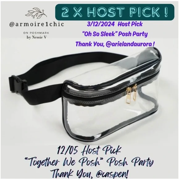 CLEAR FANNY PACK | With an Adjustable Plus Sized Waist | Stadium Approved