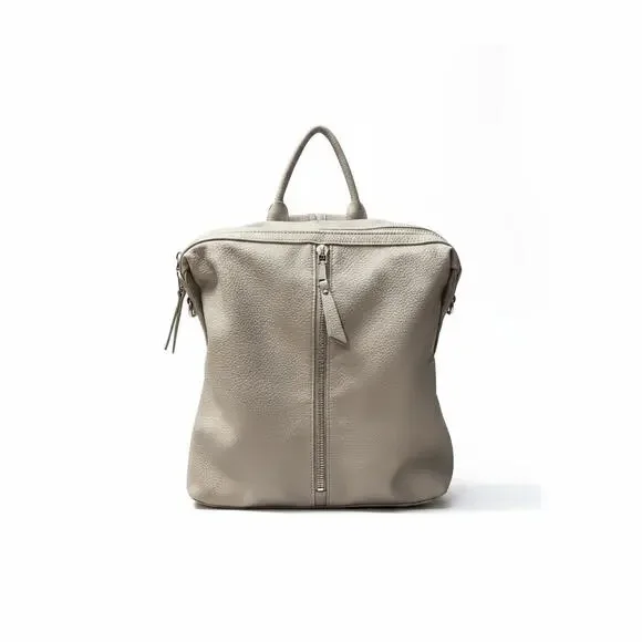 Urban Expressions Cream Vegan Leather Backpack Purse Bag Womens