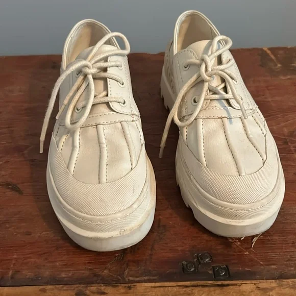Sam Edelman Cream Platform Shoes