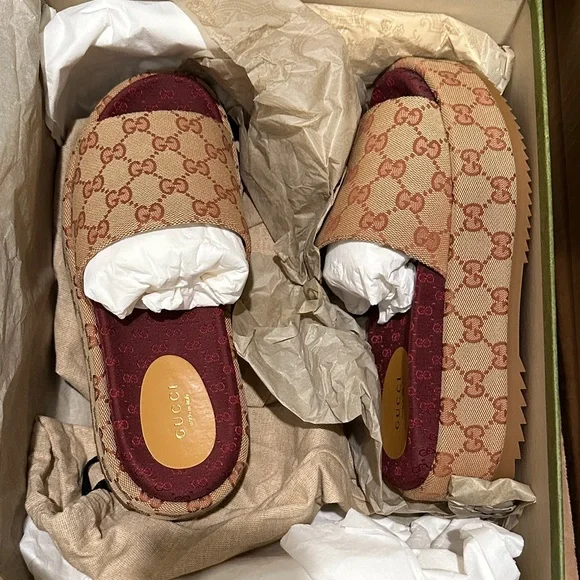 Gucci Angelina Platform Slides