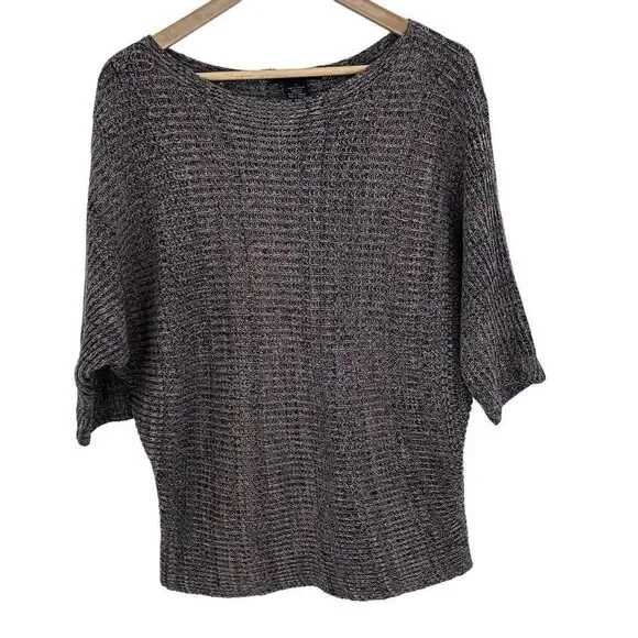Calvin Klein brown slouchy boatneck sweater size medium