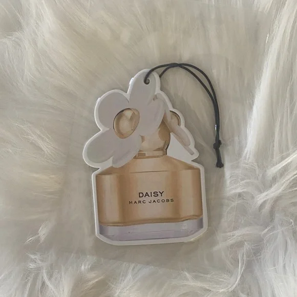 Hanging car  Air Freshener - White & Gold new sealed in plastic