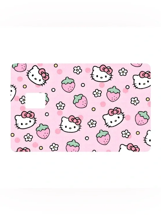 Sanrio Strawberry Hello Kitty Credit Card Skin Cover