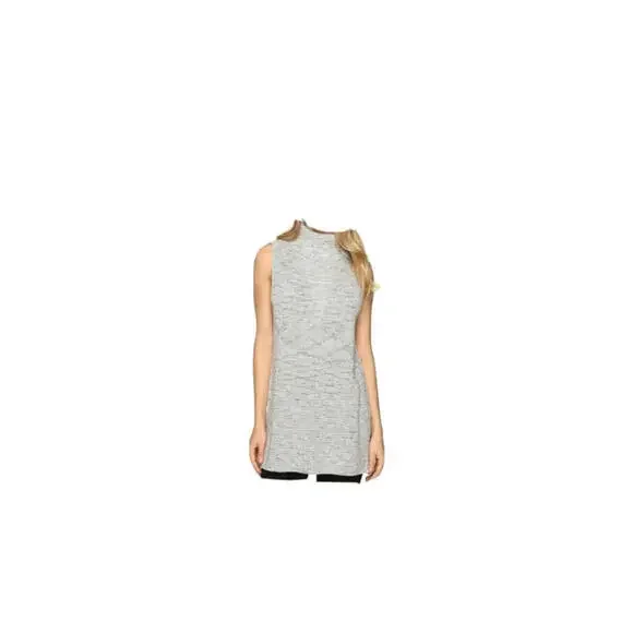 NIC+ZOE Hazy Tunic Turtleneck Sweater - Women's Size S - Heather Grey