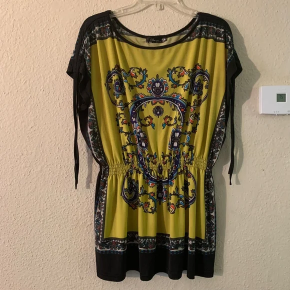 Bacci Bohemian blouse dress Size M, Boho Top