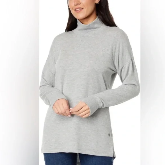 L.L. Bean Soft Flex Mock Neck Knit Pullover
