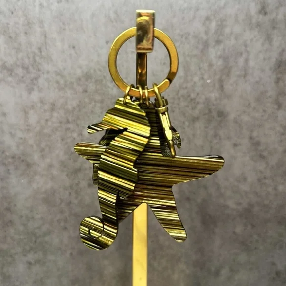 Zimmermann Beach Charm Gold Tone Acetate Keychain