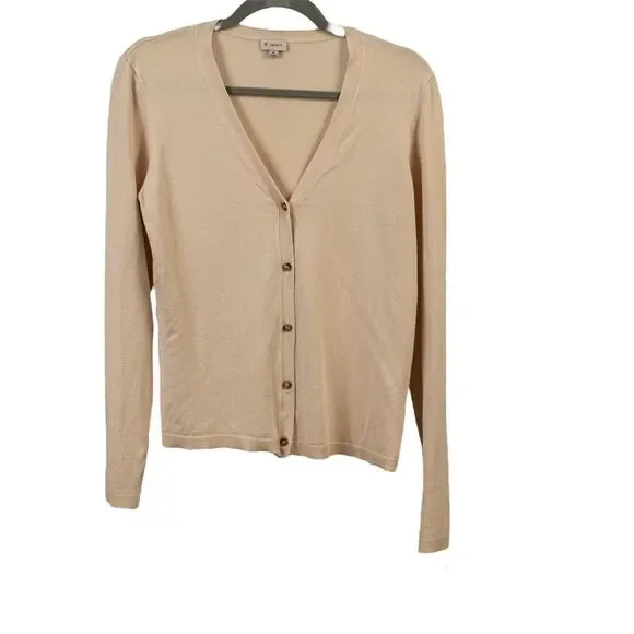 Cremieux cream cardigan size M