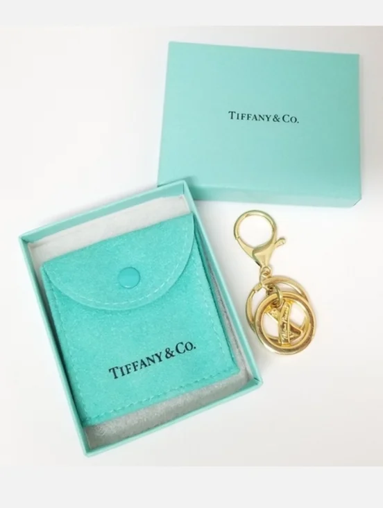 Paloma Picasso Vintage 80's Gold-tone Signature Logo Keychain Purse Clip