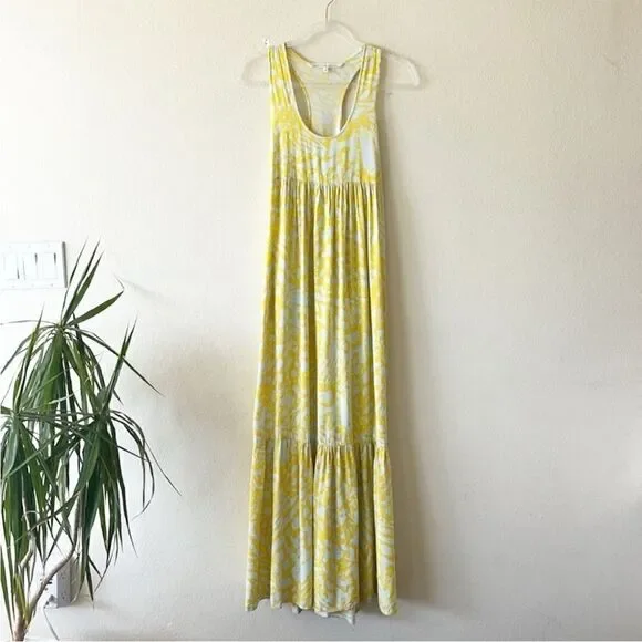 Rachel Rachel Roy Yellow Print Maxi Dress