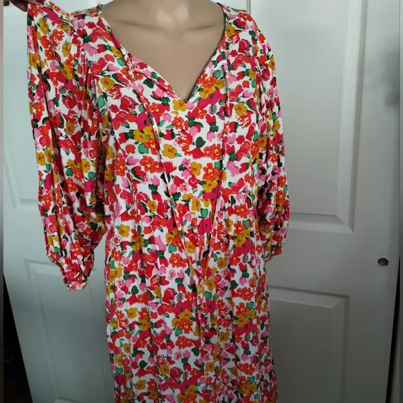 Boho Maxi Floral Women's Dress Small