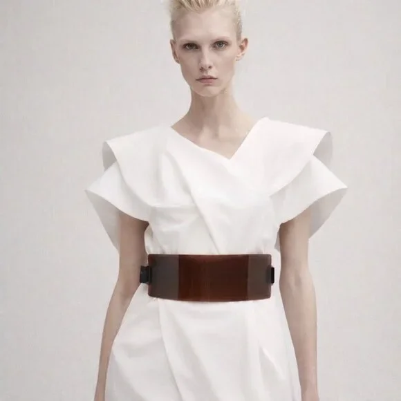 MM6 Maison Margiela 2010 Transparent Shield Waist Belt NWT Runway Piece Italy