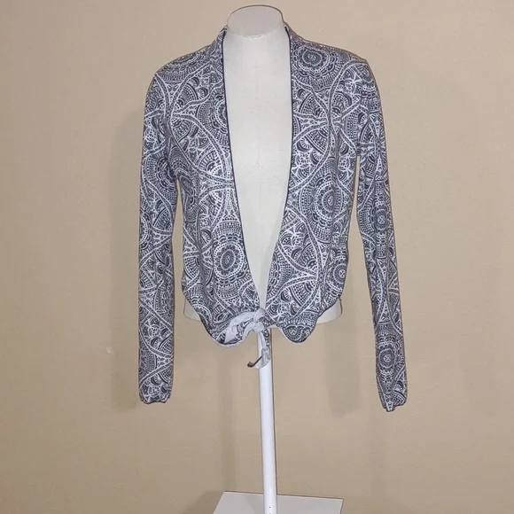 prAna Long Sleeve Tie Front Cardigan Size S