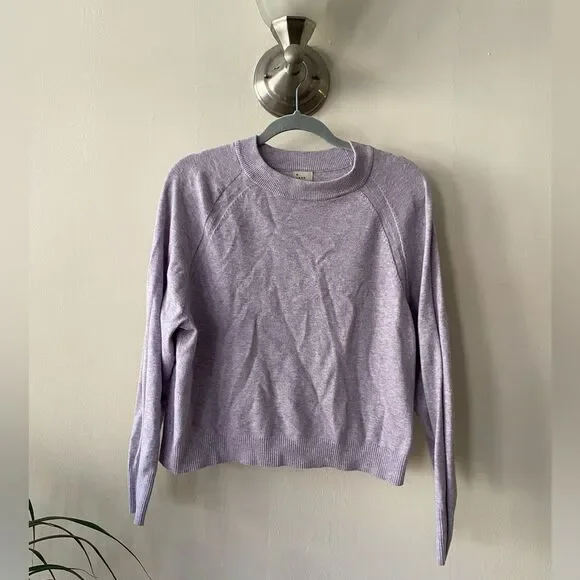 a new day Women's Light Purple Crew Neck Sweater Size Medium