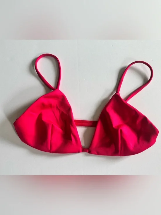 Left On Friday Sweet Victory Bikini Top Hot Pink Size M