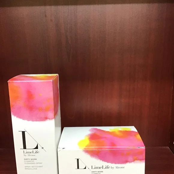 LimeLife‎ by Alcone Dirty Work Cosmetic Cleansing Spray 4oz and Cosmetic Wipes