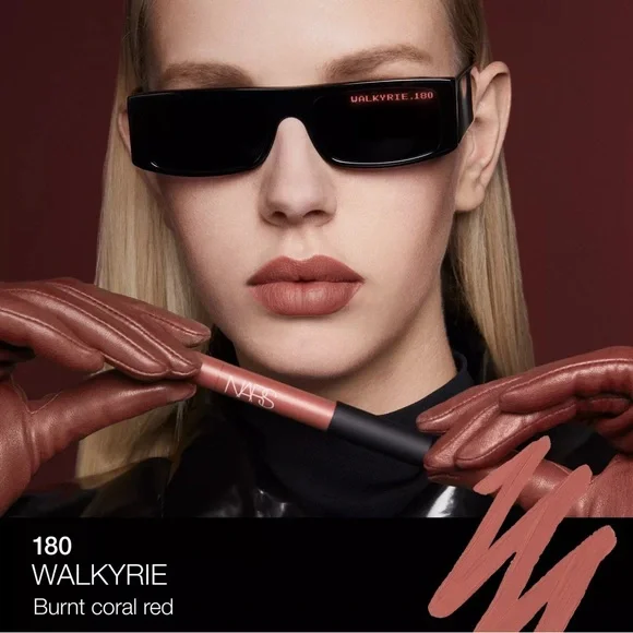 NARS “Walkyrie” Lipstick in Burnt Coral Red