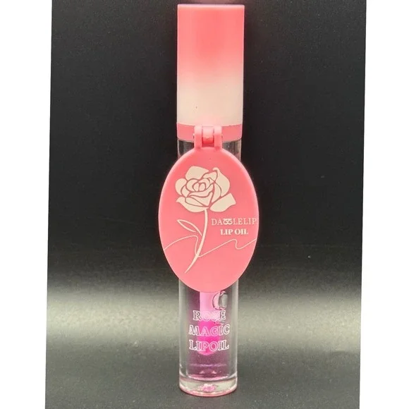 Pink Flower Infused Jelly Lipstick Color Changing Lip Balm Shade 04 New