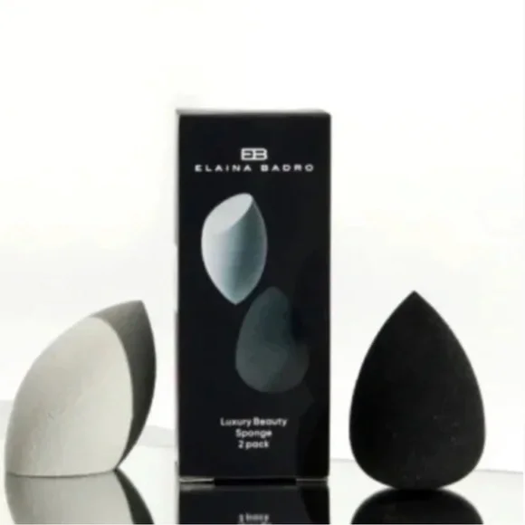 Elaina Badro Set of 2 Luxury Beauty Makeup Sponges BRAND NEW