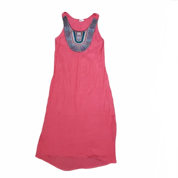 As U Wish Sleeveless Embroidered Dress - S