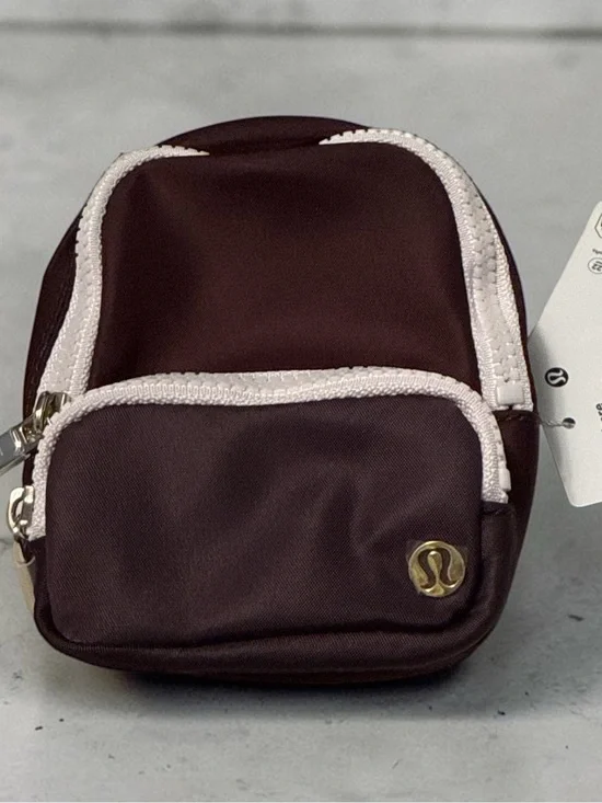 NWT BURGUNDY Lululemon Everywhere Backpack Nano 3.2”x2.4”x4.7”