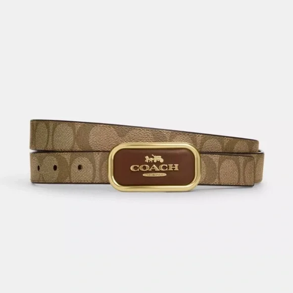 Cut to Size Coach Morgan Reversible Signature Belt