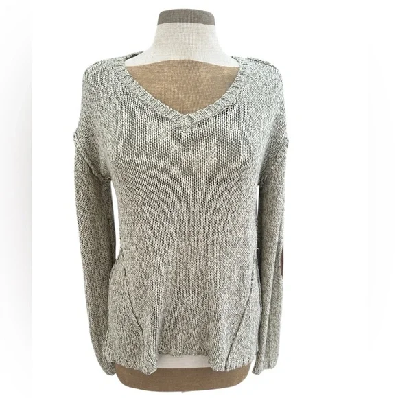 Retrod Marled Knit Vneck Sweater L