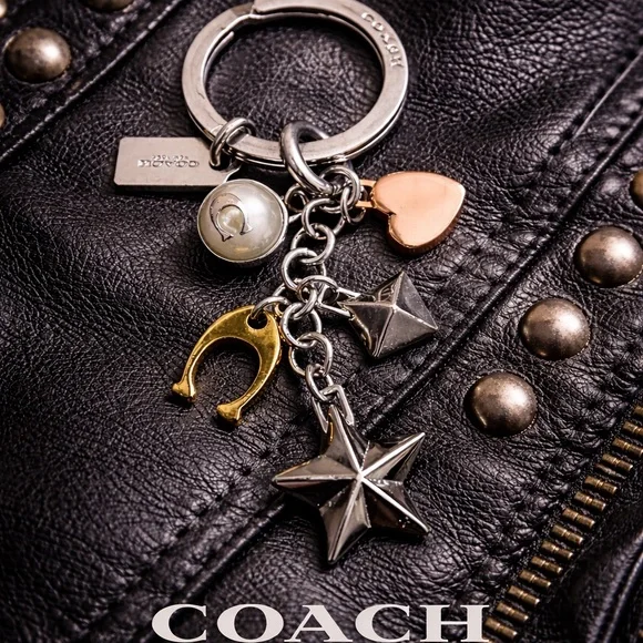 Coach Multi-Charm Keychain – New Without Tags 🖤