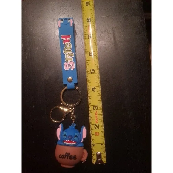 Disney‎ Lilo & Stitch 3D PVC Keychain Backpack Clip Keyring Pendant Wristlet