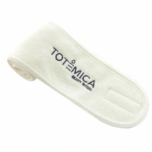 TOTEMICA Soft Cream Spa Headband Velcro Keeps Hair Back | Face Washing Makeup
