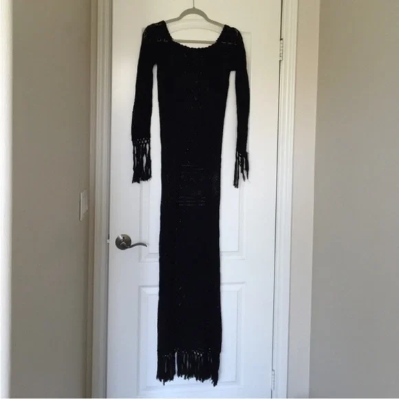 🌵SPELL🌵LEILA VINTAGE FRINGE KNIT MAXI🌵LIKE NEW NEVER WORN!!!