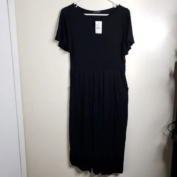 Flutter Sleeve Pocket Dress
