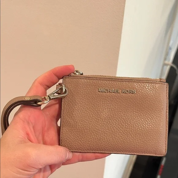 Michael Kors Brown Leather Pouch