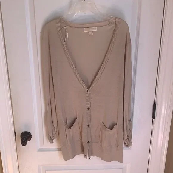 Michael Kors button front cardigan
