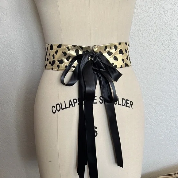 Leopard print belt size small/ medium