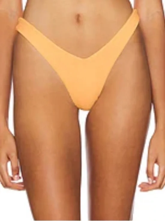 Kulani Kinis X Lexi Hidalgo Y Cheeky Bottom Mango Rib Ribbed Bikini Revolve S