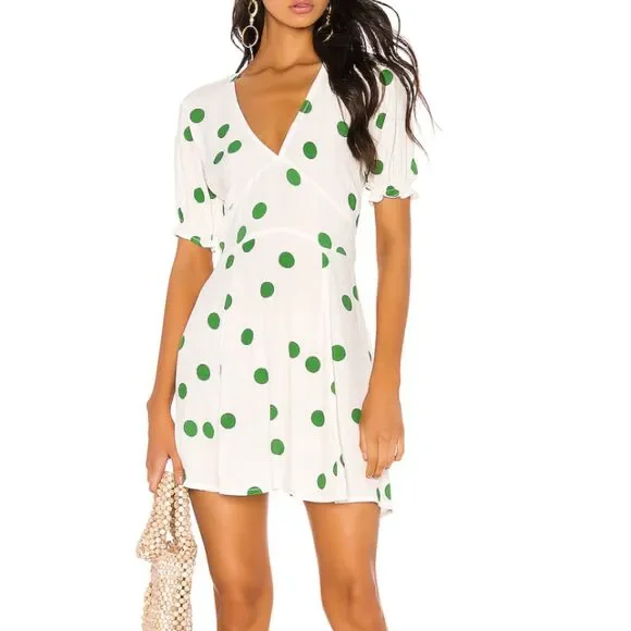 NWT Faithful The Brand La Belle mini dress in Lolita Dot - Size 6