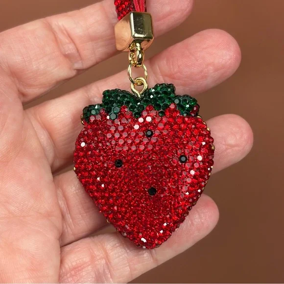 Bling Strawberry Keychain/Bag Charm