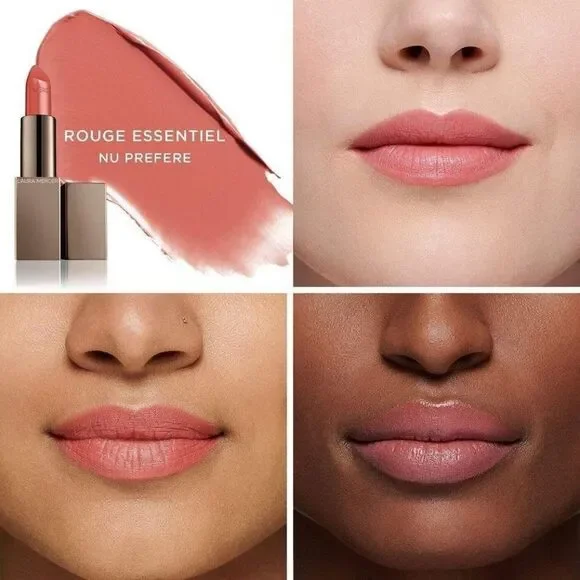 Laura Mercier Rouge Essential Travel Size Lipstick in Nu Prefere Nude Pink Brown
