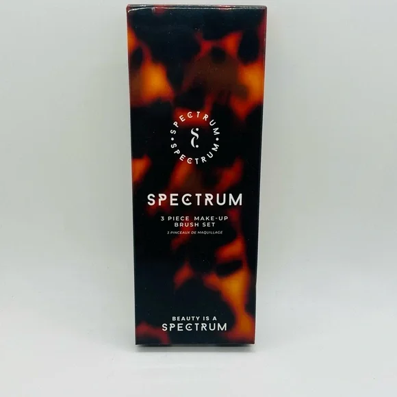 NWT Spectrum 3 Piece Make-Up Brush Set - Tortoiseshell